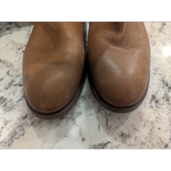 Tory Burch Riding Boots Women's Size 8.5 Amanda Light Brown Tan Almond - Picture 7 of 11